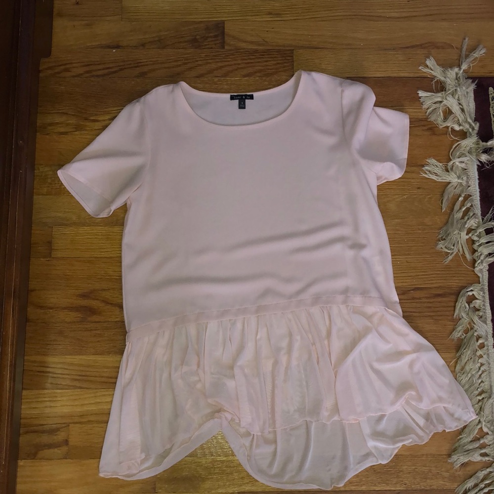 Light Pink Flowy Shirt